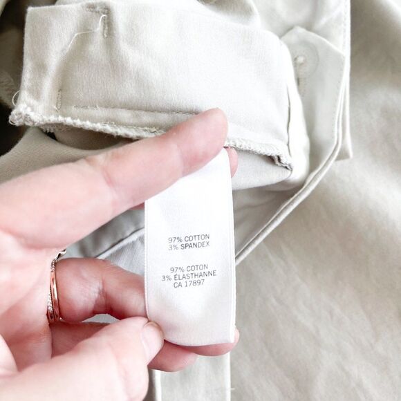 Banana Republic Womens Martin Fit Trouser Pants Stone Beige Size 8L Long - Picture 5 of 10